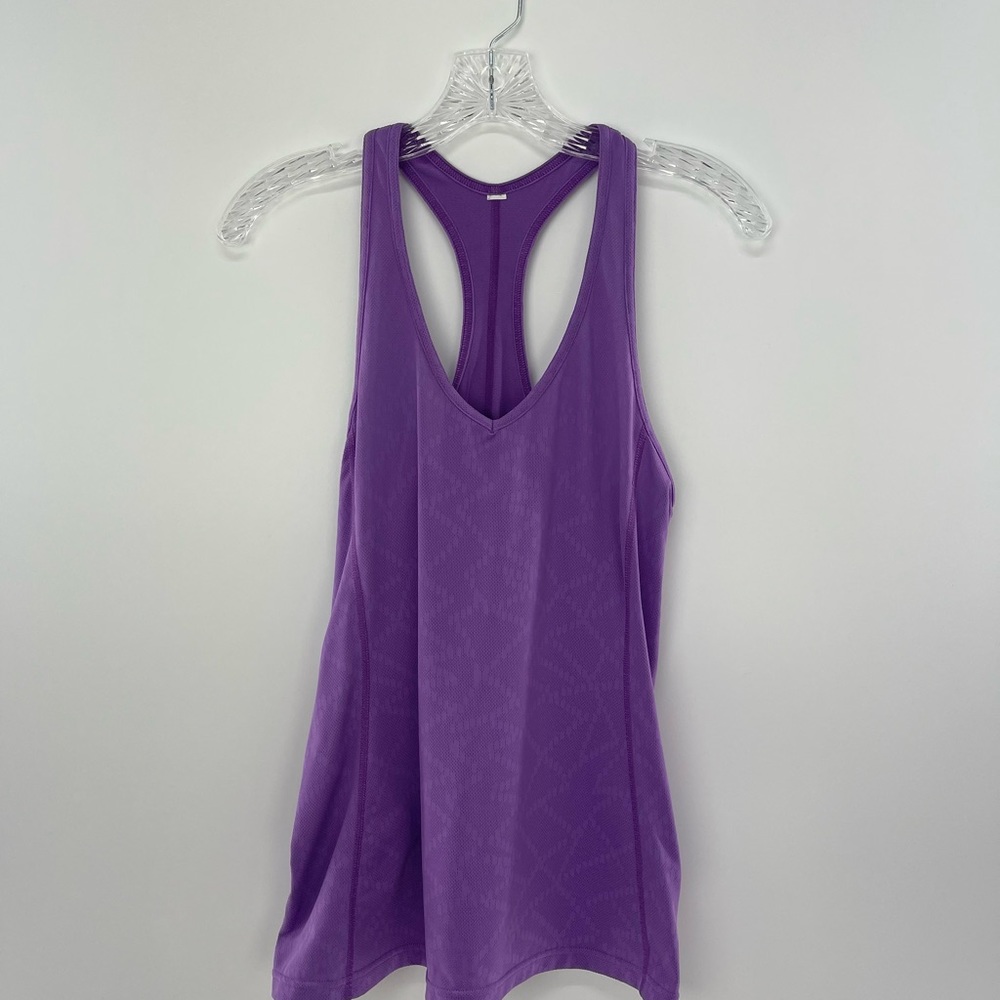 Lucy Purple Athletic Razor Back Tank